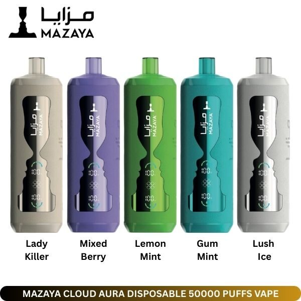 Mazaya Shisha 50K Mosh 6 Nicotine Mazaya Cloud Aura 50K Disposable Vape -  Vape Saudi Arabia - Original Devices Flavors - ZERO Vape